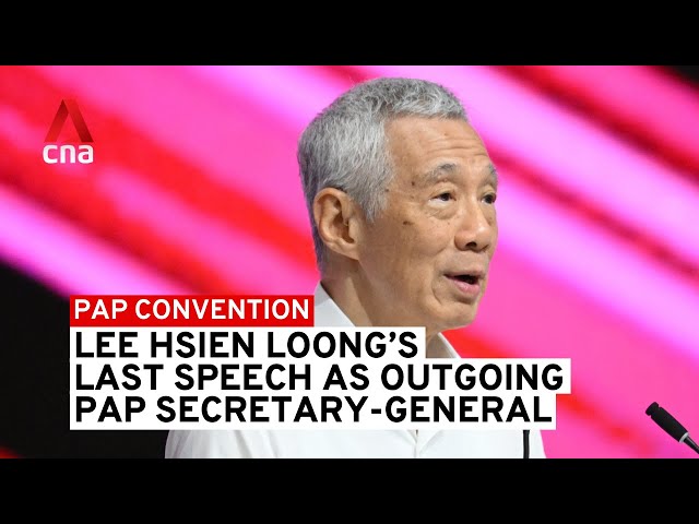 ⁣Lee Hsien Loong's last speech as PAP secretary-general | In full