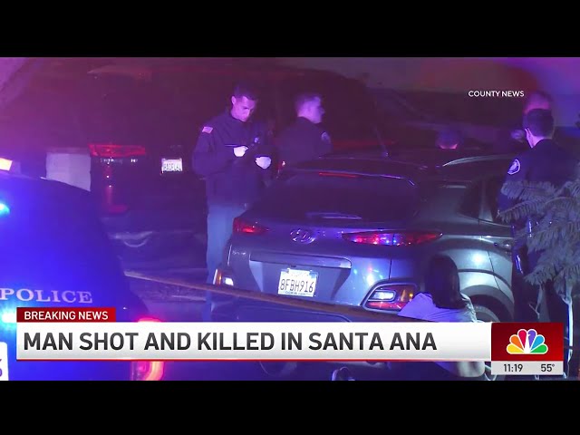 ⁣Man shot and killed in Santa Ana