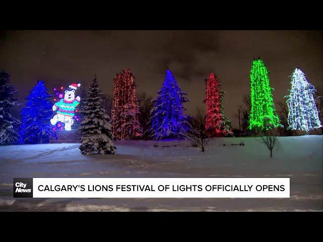 ⁣Calgary's Lions Festival of Lights officially opens