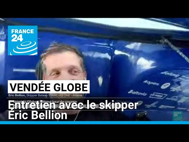 ⁣Vendée Globe : entretien avec le skipper Éric Bellion, au large du Brésil • FRANCE 24