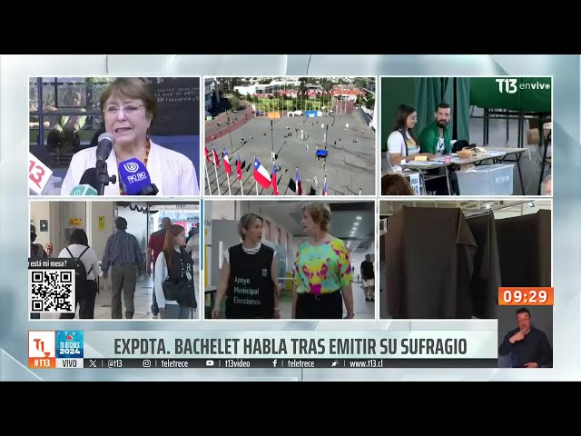 ⁣Michelle Bachelet evita referirse al caso contra Manuel Monsalve tras sufragar