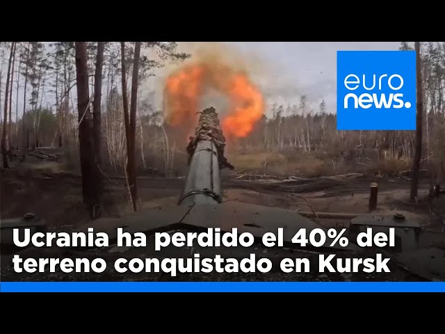 ⁣Ucrania ha perdido el 40% de las tierras que había conquistado en Kursk, según los informes