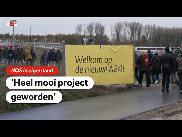 ⁣Wandelen over de nieuwe A24