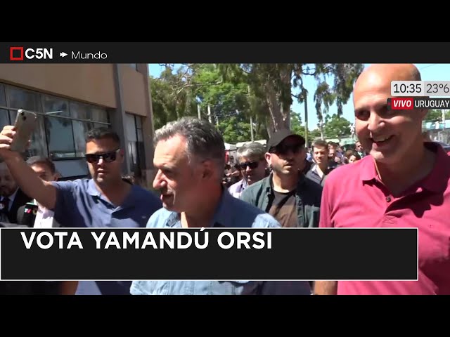 ⁣VOTÓ YAMANDÚ ORSI en URUGUAY