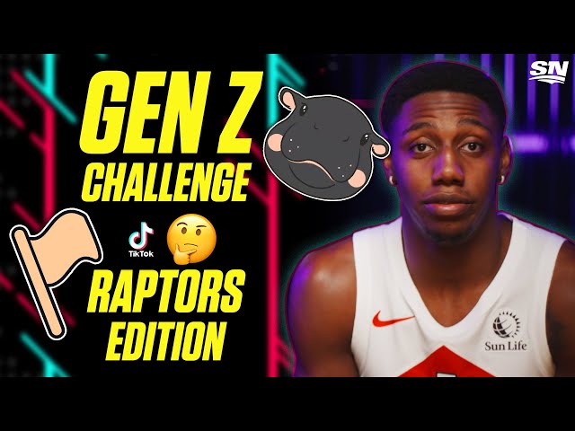 ⁣Toronto Raptors Take The Gen Z Challenge