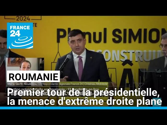 ⁣Roumanie : premier tour de la présidentielle, la menace d'extrême droite plane • FRANCE 24