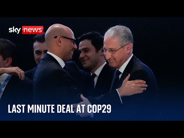 ⁣COP29 strikes last ditch deal on funding for climate measures in vulnerable countries