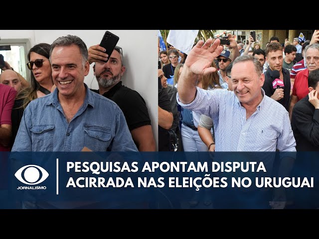 ⁣Yamandú Orsi e Álvaro Delgado disputam 2° turno da eleição no Uruguai