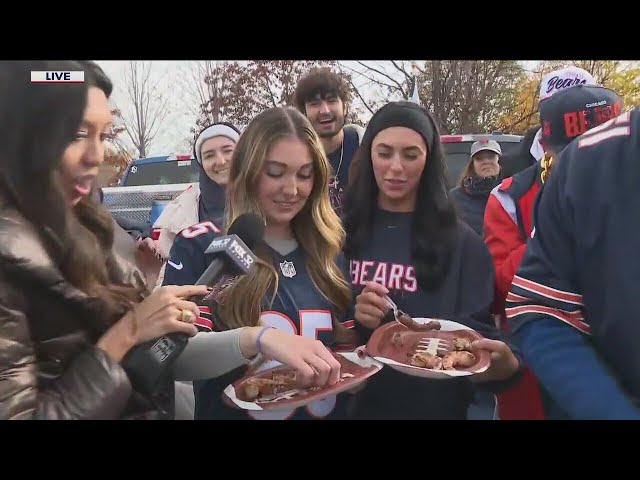 ⁣Bears Game Day Live: Tina visits the tailgate in the South Lot