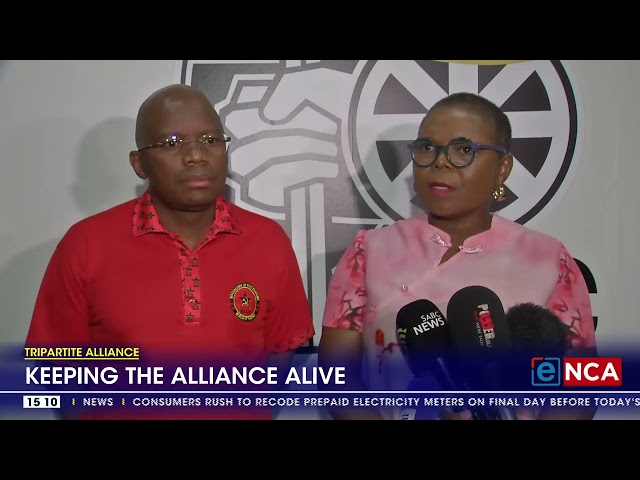 ⁣ANC and SACP agree to keep alliance alive