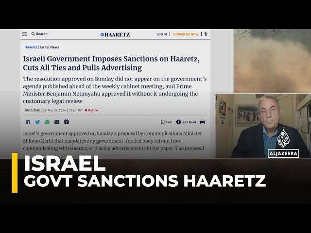 ⁣Israel sanctions Haaretz: Govt says publication hurts the State of Israel