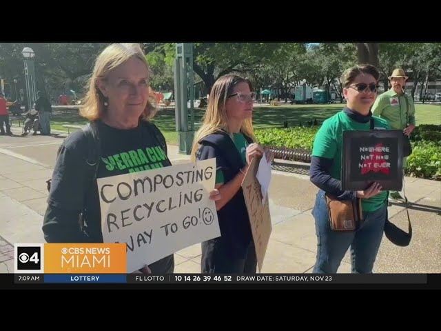 ⁣Doral Residents Protest Rebuilding Incinerator