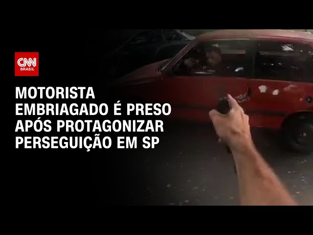 ⁣Motorista embriagado é preso após protagonizar perseguição em SP | CNN BRASIL