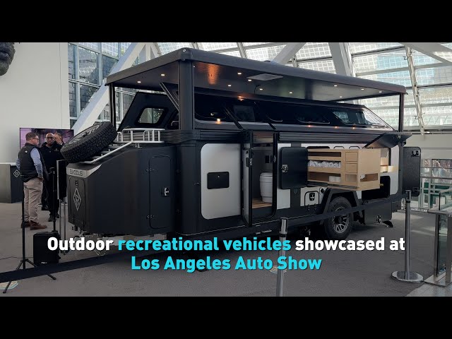 ⁣Outdoor recreational vehicles showcased at Los Angeles Auto Show