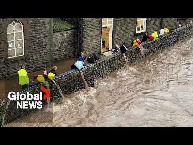 ⁣Storm Bert causes flooding in parts of UK, Ireland