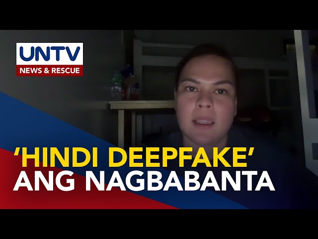 ⁣Video ni VP Sara Duterte na nagbabanta kay Pangulong Marcos, authentic - NBI