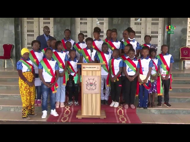 ⁣RTB - Echange entre le Président du Faso, le Capitaine Ibrahim TRAORE et les enfants