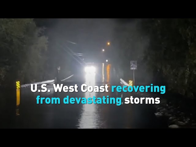 ⁣U.S. West Coast recovering from devastating storms