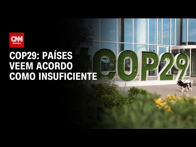 ⁣COP29: Países veem acordo como insuficiente | CNN PRIME TIME