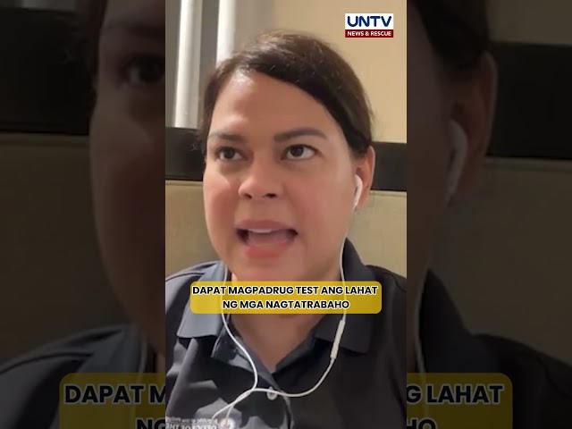 ⁣VP Sara, muling hinamon ang mga gov’t official na magpa-drug test na