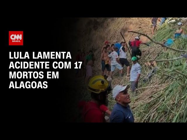 ⁣Lula lamenta acidente com 17 mortos em Alagoas | CNN PRIME TIME