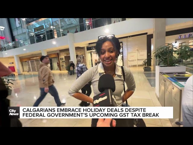 ⁣Calgarians embrace holiday deals despite Federal Government's upcoming GST Tax Break