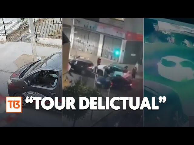 ⁣Un "tour delictual":  Delincuentes protagonizan tres encerronas en menos de 36 horas en la