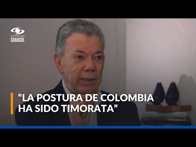 ⁣¿Complicidad con la dictadura en Venezuela? Juan Manuel Santos opina sobre la postura de Petro