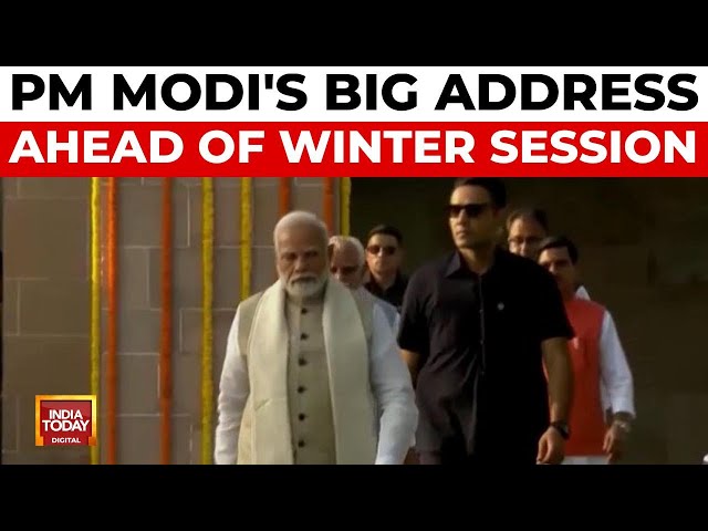 ⁣PM Modi's Big Address Ahead Of Winter Session | Fireworks Expected In Winter Session Today