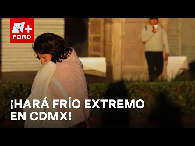 ⁣Alerta roja y naranja por frío en la CDMX - Las Noticias