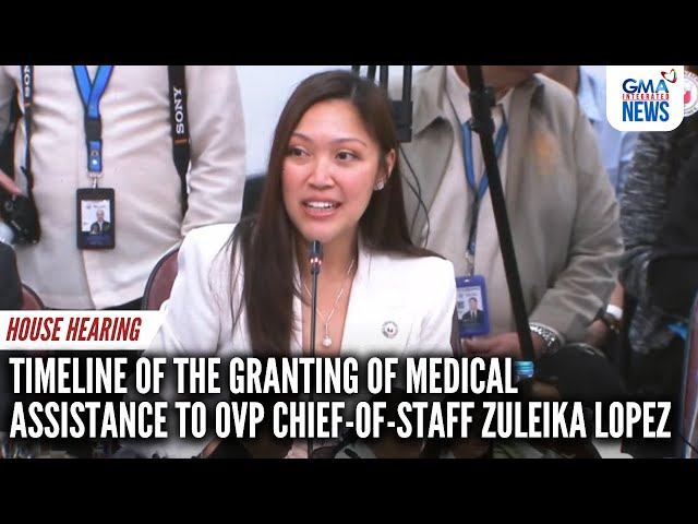 ⁣Timeline of the granting of medical assistance to OVP Chief-of-Staff Lopez | GMA Integrated News