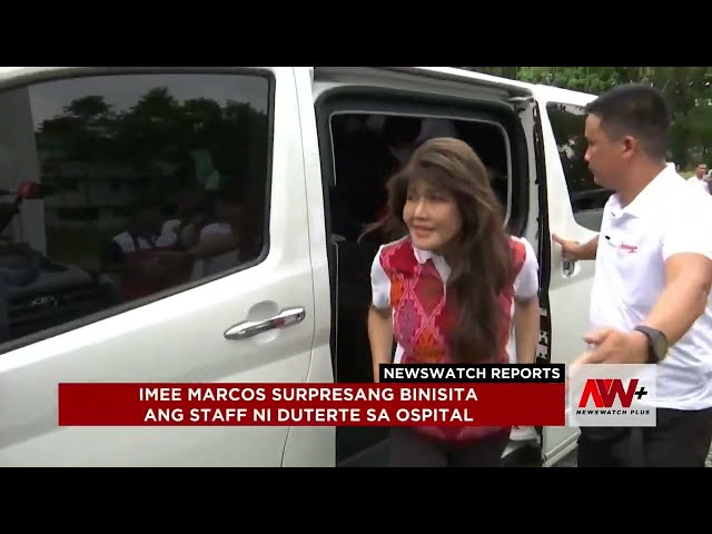 ⁣Imee Marcos surpresang binisita ang staff ni Duterte sa Ospital | NewsWatch Reports