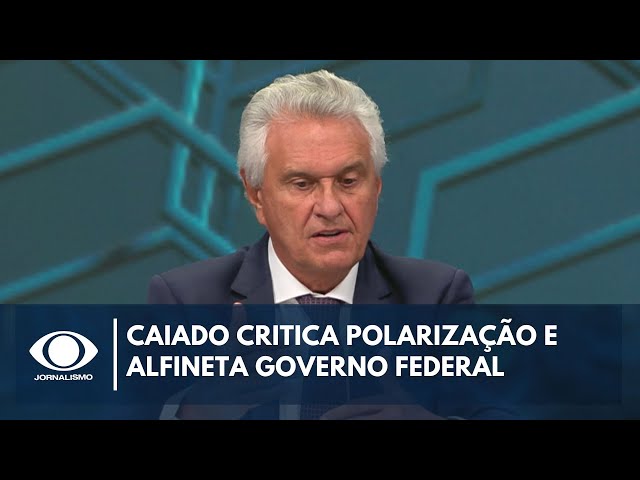 ⁣Caiado critica polarização e diz que governo desvia o foco de assuntos importantes | Canal Livre