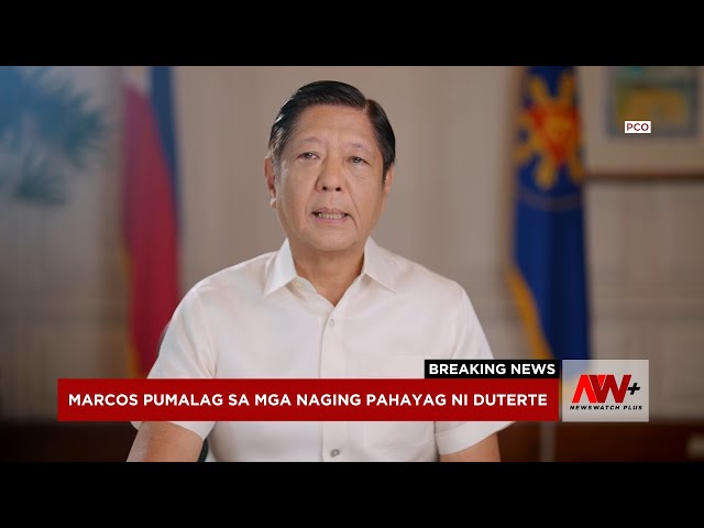 ⁣BREAKING: Marcos pumalag sa mga naging pahayag ni Duterte