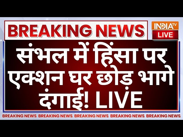 ⁣Sambhal Mosque Survey Violence Live: संभल में हिंसा पर एक्शन घर छोड़ भागे दंगाई!