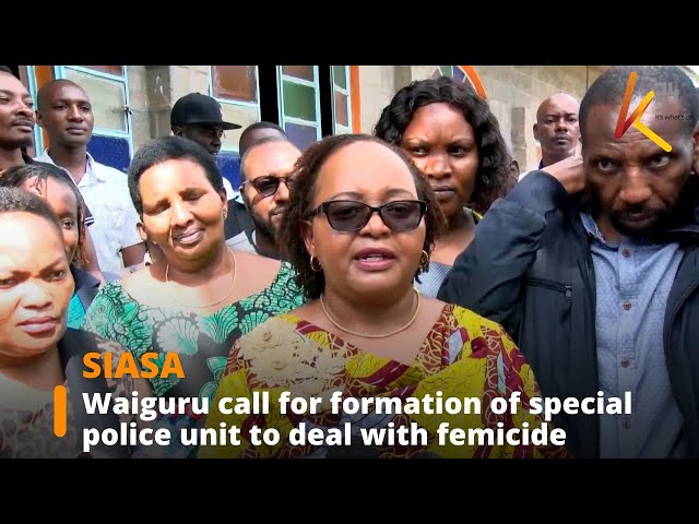 ⁣Waiguru call for formation of special police unit to deal with femicide