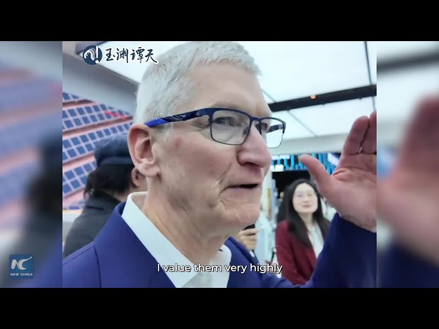 ⁣"We could not do what we do without them," Tim Cook heaps praise on Apple's Chinese p