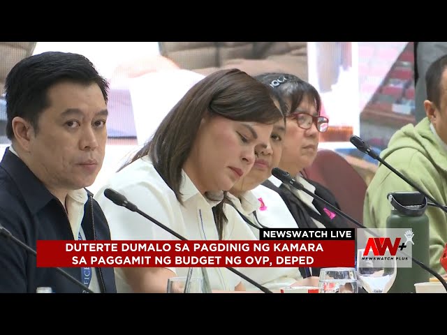 ⁣Duterte dumalo sa pagdinig ng Kamara sa paggamit ng budget ng OVP, DepEd | NewsWatch Live