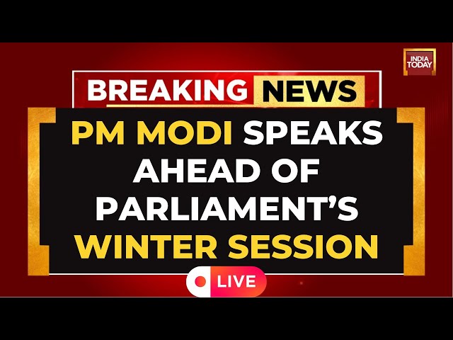 ⁣PM Modi Parliament Speech LIVE | PM Modi LIVE | Winter Session Parliament 2024 | India Today LIVE