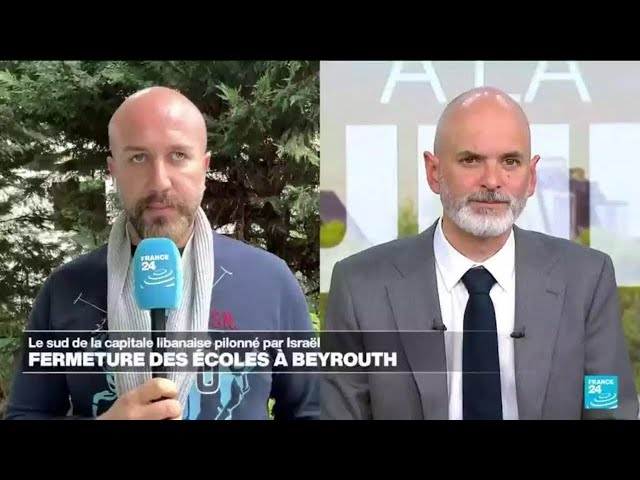 ⁣Liban : les écoles fermées à Beyrouth après des frappes israéliennes • FRANCE 24