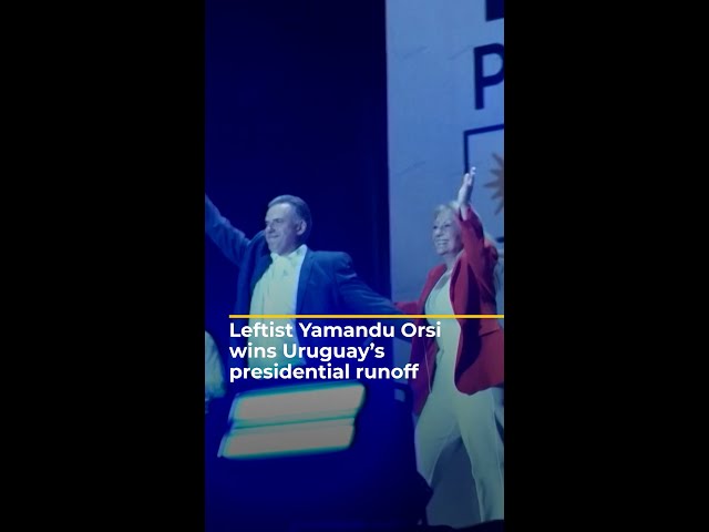 ⁣Leftist Yamandu Orsi wins Uruguay’s presidential runoff | AJ #shorts