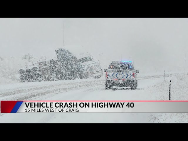 ⁣Police: Slow down on snowy roads