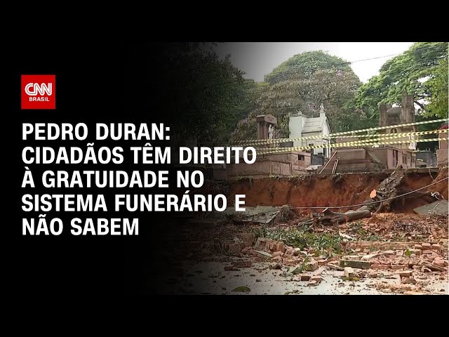 ⁣Pedro Duran: Cidadãos têm direito à gratuidade no sistema funerário e não sabem | CNN NOVO DIA