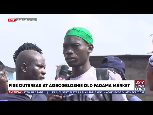 ⁣Fire outbreak at Agbogbloshie Old Fadama leaves residents homeless