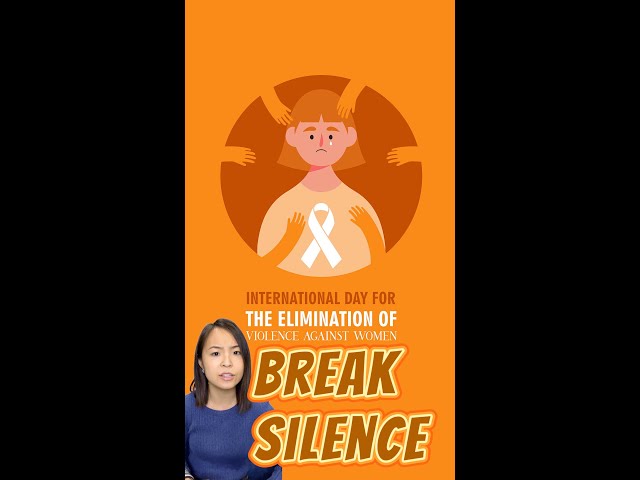 ⁣Break the silence: Raise awareness on violence against women