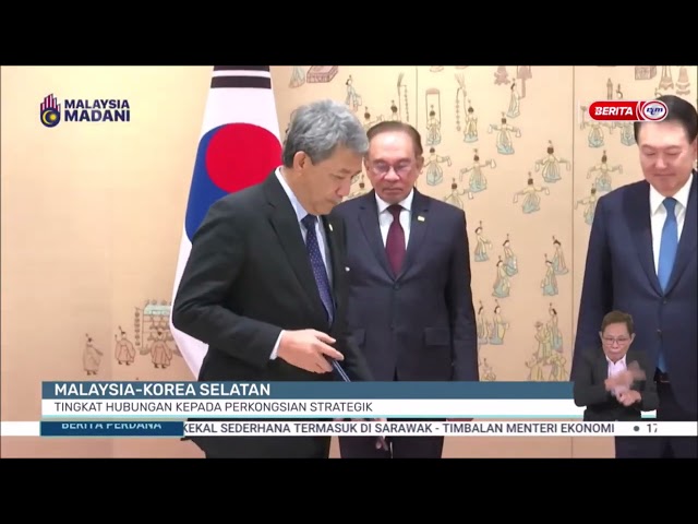 ⁣25 NOV 2024 BERITA PERDANA – MALAYSIA-KOREA SELATAN TINGKAT HUBUNGAN KEPADA PERKONGSIAN STRATEGIK