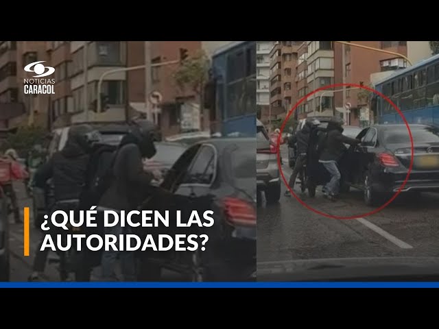 ⁣Delincuentes asaltaron a conductora en Bogotá: todo quedó en video