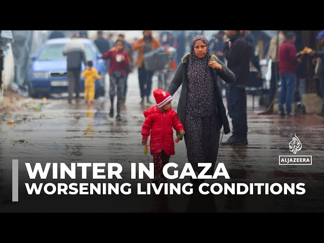 ⁣‘Catastrophic conditions’ in Gaza’s tent camps as winter arrives