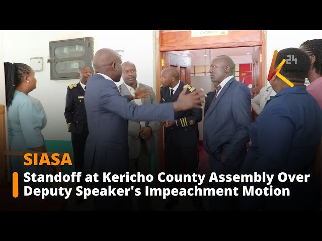 ⁣Standoff at Kericho County Assembly Over Deputy Speaker's Impeachment Motion