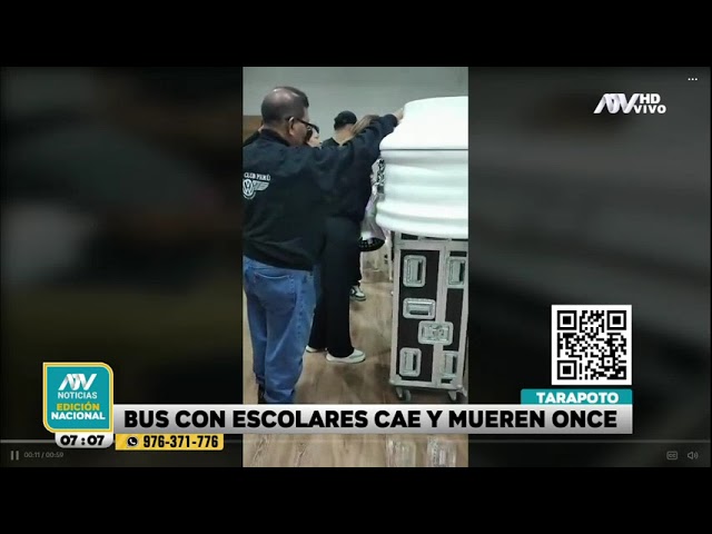 ⁣Tragedia en Moyobamba: Escolares mueren tras volcarse el ómnibus donde viajaban